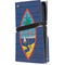 Guam Flag Dark Wood PS5 Pro Disk Console Skin